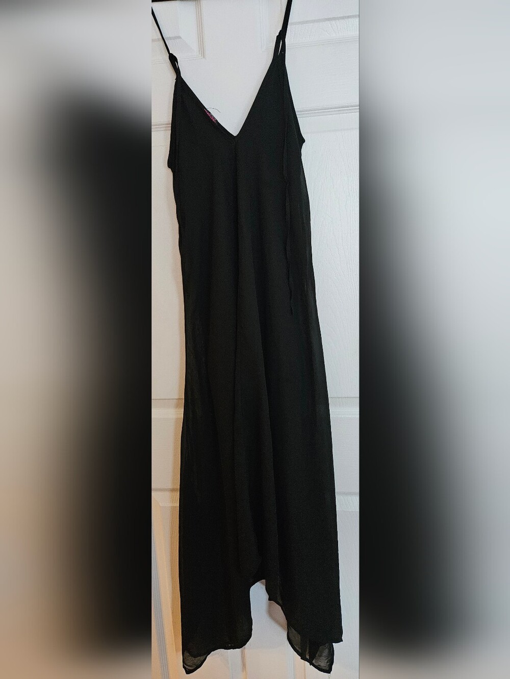 NWT Elefant Black Asymmetrical Slip Dress Seductions By Sirens. Size US S. - Picture 5 of 10